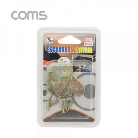 디바이스마트,기계/제어/로봇/모터 > 원자재/DIY 기타 > DIY 부속품,Coms,평철(ㄱ형) 4pcs / 30mm / 나사못 포함 [ID323], 평철(ㄱ형) 4pcs / 30mm / 나사못 포함