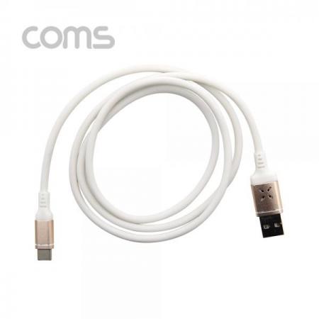 디바이스마트,케이블/전선 > USB 케이블 > 데이터케이블(MM) > USB 3.1 C타입 케이블,Coms,USB 3.1 케이블(사운드 센서) 1M, White [ID723], USB 3.1 케이블(사운드 센서) 1M/ White