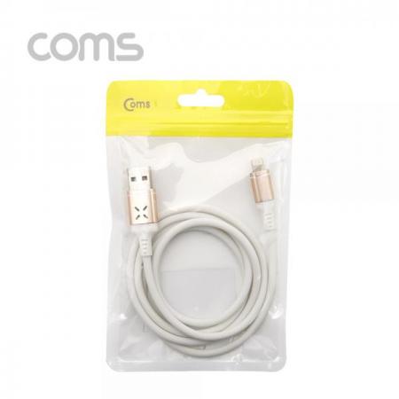 디바이스마트,컴퓨터/모바일/가전 > 스마트폰/스마트기기 > 케이블/젠더 > 애플 전용 케이블,Coms,iOS 8P 케이블(사운드 센서) 1M / White / Rose Gold [ID721], iOS 8P 케이블(사운드 센서) 1M / White / Rose Gold