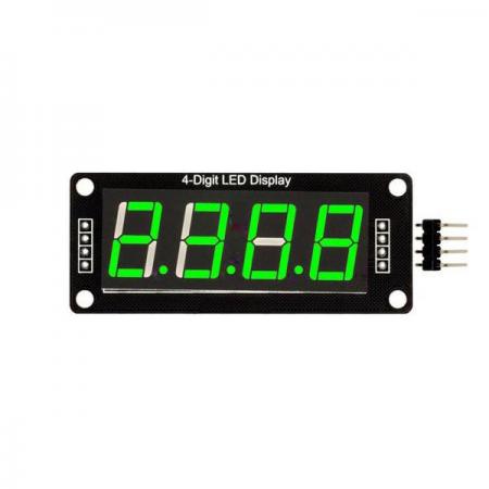 디바이스마트,MCU보드/전자키트 > 디스플레이 > 세그먼트,SZH,TM1637 4-Digits 7 Segment LED 모듈 (GREEN) [SZH-LD511],아두이노 호환 / 0.36 Inch Segments module / TM1637 칩 장착, 두개의 신호선으로 4bit 8 digital tube 제어 가능 / 전압 : 5V / 사이즈 : 45mm X 22mm