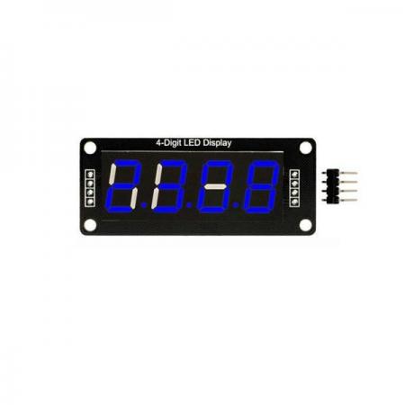디바이스마트,MCU보드/전자키트 > 디스플레이 > 세그먼트,SZH,TM1637 4-Digits 7 Segment LED 모듈 (BLUE) [SZH-LD514],아두이노 호환 / 0.36 Inch Segments module / TM1637 칩 장착, 두개의 신호선으로 4bit 8 digital tube 제어 가능 / 전압 : 5V / 사이즈 : 45mm X  22mm