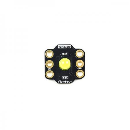 디바이스마트,오픈소스/코딩교육 > Micro:Bit > 마이크로비트 센서/모듈,YwRobot,마이크로비트 Tentacle 8mm LED 모듈 (YELLOW) [BRD080034],Micro:bit 직경 8mm LED 모듈 / 전압 : 3V ~ 3.3V / 입력 : 디지털 입력 / 사이즈 : 3cm X 3cm