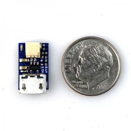 디바이스마트,오픈소스/코딩교육 > 파이썬/IoT 개발 보드 > TINYDUINO,TinyCircuits,TINY BATTERY CHARGER [ASL2112],MicroUSB를 통해 리튬 배터리를 충전할 수 있는 모듈 / Micro USB (Micro5P) / JST-SH 2핀 / 3.7V 또는 4.2V 배터리 충전 가능 / 충전 전류 100 mA (최대 500mA 가능 - 저항교체 필요)