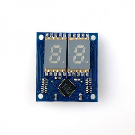 디바이스마트,오픈소스/코딩교육 > 파이썬/IoT 개발 보드 > TINYDUINO,TinyCircuits,7 SEGMENT DISPLAY TINYSHIELD [ASD2421-R],TinyDuino용 7 Segment 디스플레이 확장쉴드 / I2C Semtech SX1506 I/O Expander