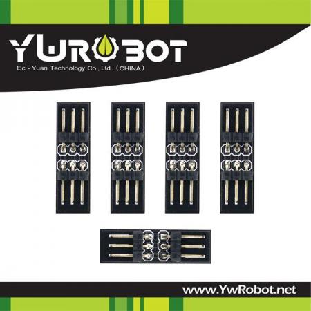 디바이스마트,커넥터/PCB > PCB기판/관련상품 > IC 변환기판 > PIN to PIN 변환기판,YwRobot,3P 확장 모듈 5개 SET [ELB080024],DuPont Line 확장모듈 / Female 핀헤더 / SIZE : 8mm X 29mm