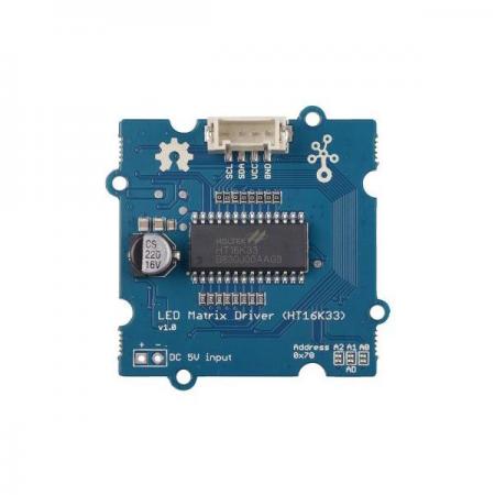 디바이스마트,MCU보드/전자키트 > 디스플레이 > 도트매트릭스,Seeedstudio,Grove - Red LED Matrix w/Driver [104020089],배열 : 8x8 / 픽셀 : 64 / 색상 : 레드(Red) / 사각형 LED 도트 매트릭스와 LED 드라이버 구성되어 있음 / 간단한 숫자와 이미지를 표시하는데 사용