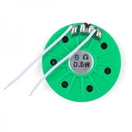 디바이스마트,MCU보드/전자키트 > 음악/앰프/녹음 > 스피커/부저,SparkFun,Thin Speaker - 0.5W [COM-15350],0.5W / 8Ω / 두께 : 8mm / 직경 40mm