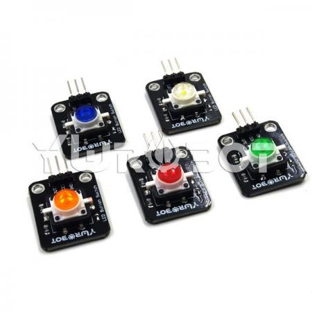 디바이스마트,오픈소스/코딩교육 > 아두이노 > 아두이노 LED/LCD모듈,YwRobot,아두이노 LED 버튼 MINI 모듈 5개 SET [ELB050669],아두이노 호환 LED 스위치 모듈 / 전압: 5V / 31mm X 21mm X 9mm / 레드, 옐로우, 그린, 블루, 화이트