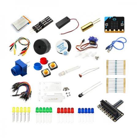 디바이스마트,오픈소스/코딩교육 > Micro:Bit > 마이크로비트 교육용키트,YwRobot,STEM교육용 마이크로비트 DIY BASIC KIT [KIT090314],micro:bit BASIC KIT / 33개 구성품 25가지 예제코드 / 초등학생부터 누구나 학습 가능