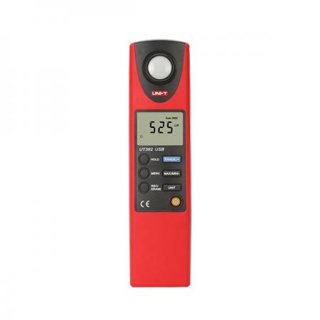 디바이스마트,계측기/측정공구 > 환경/이화학 측정장치 > 풍속/조도계,UNI-T,조도 측정기 UT382,광도를 측정하고 럭스 또는 FC로 결과를 표시. 100 / s의 높은 샘플링 속도 저전력 소모로 최대 200 시간의 연속 작동이 가능. 결과는 장치 내에 저장,추가 분석, 인쇄 및 저장을 위해 PC로 전송