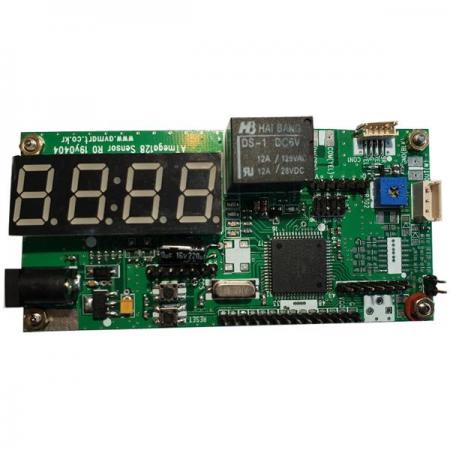 디바이스마트,MCU보드/전자키트 > 프로세서/개발보드 > AVR > ATMEGA128,(주)케이 벨,Atmega128 센서 (Atmega128 Sensor),각종 센서 신호의 특성 이해와 감지 상태를 파악하기 위하여 ATmega128 CPU의 A/D 기능을 이용하여, 각종 센서 인식 관련 Software를 쉽게 설계할 수 있도록 회로가 구성돼, 아날로그 신호를 디지털 신호로 변환하고 변환된 신호를 분석 처리하기 쉽게 디스 플레이로 표기되어, 센서의 아날로그 신호 출력 처리 학습에 뛰어난 효과를 얻을 수 있다.