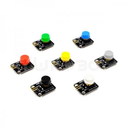 디바이스마트,오픈소스/코딩교육 > 아두이노 > 아두이노 스위치/릴레이모듈,YwRobot,아두이노 버튼 모듈 7개 SET [ELB080697],아두이노, 라즈베리파이 호환 버튼 모듈 7개 세트 / Voltage : 3.5, 5V / Size : 26mm X 21mm