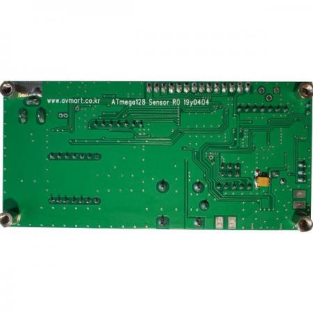 디바이스마트,MCU보드/전자키트 > 프로세서/개발보드 > AVR > ATMEGA128,(주)케이 벨,Atmega128 센서 (Atmega128 Sensor),각종 센서 신호의 특성 이해와 감지 상태를 파악하기 위하여 ATmega128 CPU의 A/D 기능을 이용하여, 각종 센서 인식 관련 Software를 쉽게 설계할 수 있도록 회로가 구성돼, 아날로그 신호를 디지털 신호로 변환하고 변환된 신호를 분석 처리하기 쉽게 디스 플레이로 표기되어, 센서의 아날로그 신호 출력 처리 학습에 뛰어난 효과를 얻을 수 있다.