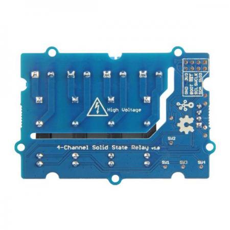 디바이스마트,오픈소스/코딩교육 > 아두이노 > 아두이노 스위치/릴레이모듈,Seeedstudio,Grove - 4-Channel Solid State Relay [103020135],4채널 솔리드 스테이트 릴레이는 고품질 G3MC202P 모듈을 기반 /   5VDC 신호를 이용하여 최대 240VAC 부하 제어 / 기계식 릴레이에 비해 매우 빠른 스위칭 스피드와 내구성을 갖춤 / I2C 인터페이스