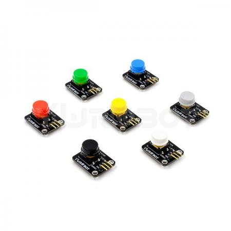 디바이스마트,오픈소스/코딩교육 > 아두이노 > 아두이노 스위치/릴레이모듈,YwRobot,아두이노 버튼 모듈 7개 SET [ELB080697],아두이노, 라즈베리파이 호환 버튼 모듈 7개 세트 / Voltage : 3.5, 5V / Size : 26mm X 21mm