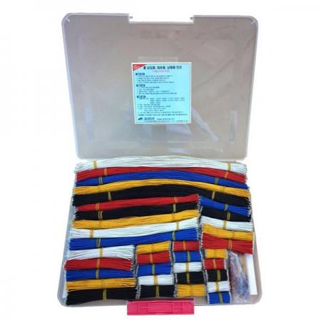 디바이스마트,케이블/전선 > 점퍼/하네스/악어/바나나 > 점퍼 와이어/케이블,SME,홀 삽입용, 점프용, 납땜용 전선 (내열 난연성 전선) [UL-AWG28],극세선 리드와이어의 탈피 부분만 꼬아서(트위스트) 납땜하여 완성한 제품입니다.