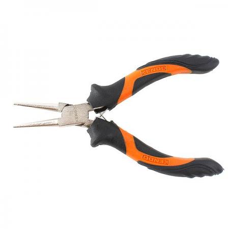 디바이스마트,수공구/전자공구/전동공구 > 작업공구 > 플라이어류 > 롱노우즈,KENDO,4.5인치 미니 롱노우즈 원형 [K10906],사이즈 : 115mm /  재질 : C45 카본스틸 / 좁고 복잡한 장소의 정밀작업