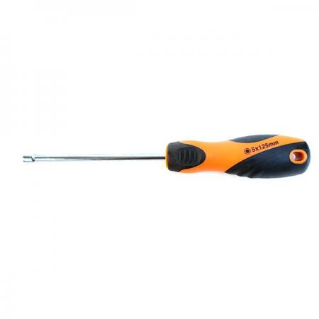 디바이스마트,수공구/전자공구/전동공구 > 작업공구 > 드라이버류 > 복스드라이버,KENDO,5x125mm 육각 너트 드라이버 [K20262],사이즈 : 5x125mm (6mm) / 재질 : 크롬 바나디움 스틸 / 용도 : 육각 너트를 조이거나 풀때 사용