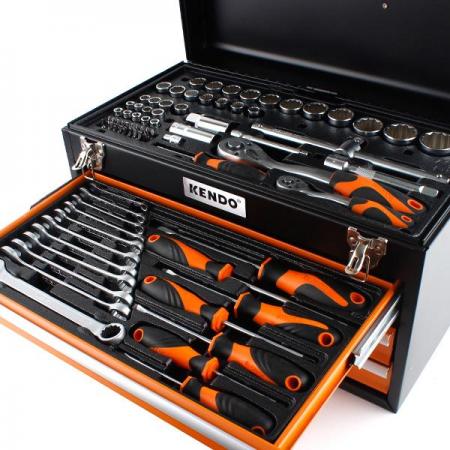 디바이스마트,수공구/전자공구/전동공구 > 전자공구 > 공구가방/공구세트 > 공구세트,KENDO,공구 세트 86pcs [K90517],해머 , 소켓 , 스피너 핸들 , 커플러 , 비트 , 펜치 , 롱노우즈 플라이어 , 드라이버 등 각종 공구류로 구성되어 있는 세트