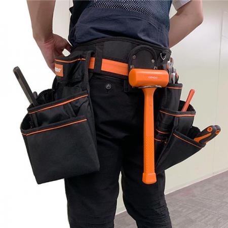 디바이스마트,수공구/전자공구/전동공구 > 전자공구 > 공구가방/공구세트 > 공구가방,KENDO,휴대용 공구 작업벨트 [K90156],재질 : 나일론 옥스포드 600D  / 외부 포켓 12개 , 내부 포켓 8개 / 공구, 못을 보관하는 공구집