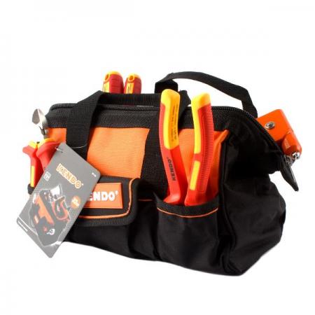 디바이스마트,수공구/전자공구/전동공구 > 전자공구 > 공구가방/공구세트 > 공구가방,KENDO,휴대용 공구 가방 [K90162],재질 : 나일론 옥스포드 600D  / 외부 포켓 5개