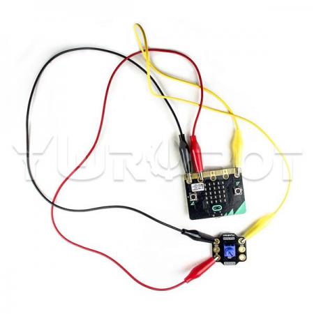 디바이스마트,오픈소스/코딩교육 > Micro:Bit > 마이크로비트 센서/모듈,YwRobot,마이크로비트 Tentacle 포텐셔미터 모듈 [BRD080047],Micro:bit Tentacle 포텐셔미터 모듈 / 전압 : 3V ~ 3.3V / 출력 : 아날로그 / 사이즈  : 3cm X 3cm