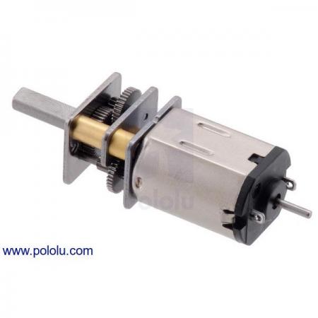 디바이스마트,기계/제어/로봇/모터 > 모터류 > DC기어드모터 > 일반기어,Pololu,380:1 Micro Metal Gearmotor MP 6V with Extended Motor Shaft #4793,Size:  10 × 12 × 26 mm / Weight: 9.5 g /  Shaft diameter: 3 mm/ Medium power / 6V / Pololu