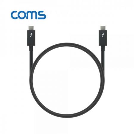 디바이스마트,컴퓨터/모바일/가전 > 스마트폰/스마트기기 > 케이블/젠더 > 기타 케이블,Coms,썬더볼트3 케이블 (Type-C M/M) 1M, 4K 40Gbps / Thunderbolt Cable [CT982],Coms 썬더볼트3 케이블 (Type-C M/M) 1M/ 4K 40Gbps / Thunderbolt Cable