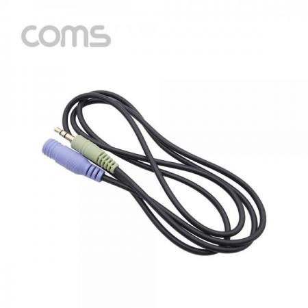 디바이스마트,케이블/전선 > 영상/음향 케이블 > 스테레오/RCA 케이블,Coms,스테레오 케이블 (3.5ø/연장) 1M - 3.5 Stereo cable M/F [AV3931],Coms 스테레오 케이블 (3.5ø/연장) 1M - 3.5 Stereo cable M/F