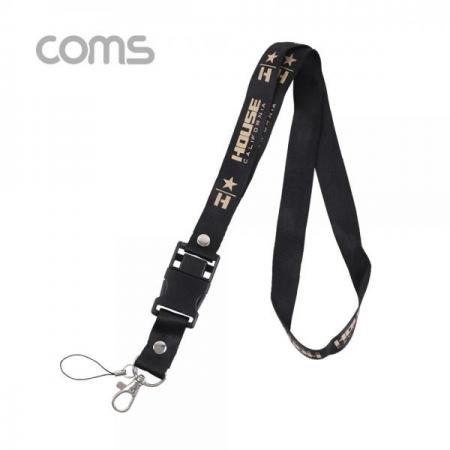 디바이스마트,컴퓨터/모바일/가전 > 스마트폰/스마트기기 > 모바일 주변기기 > 기타 주변기기,Coms,스마트폰 넥 스트랩 / 열쇠 목걸이 - Black [ID179],Coms 스마트폰 넥 스트랩 / 열쇠 목걸이 - Black