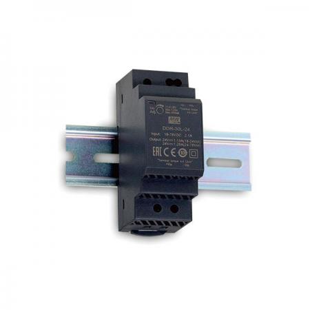 디바이스마트,전원/파워/배터리 > DC-DC 컨버터 모듈 > 승압·강하형 모듈(외장) > 절연 스위칭 모듈,MEANWELL,DDR-60,[민웰 파워서플라이] 60W Single Output SMPS(1채널 DC/DC 컨버터)/딘레일(찬넬)타입