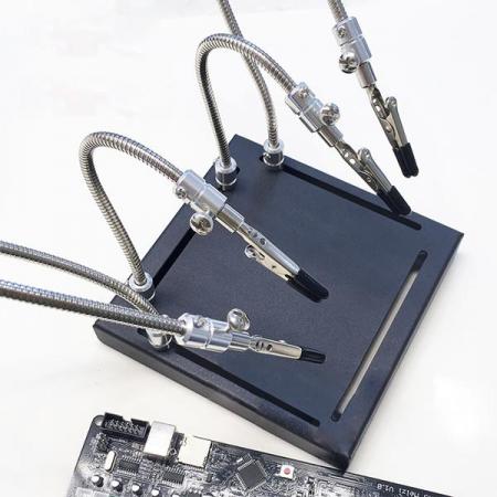 디바이스마트,수공구/전자공구/전동공구 > 전자공구 > PCB작업공구 > PCB 작업대,JOYWES,메탈플레이트 기판 작업대+써드핸드 4개 [SZH-CH271],PCB 고정용 작업대 / PCB 납땜, 수리용 / 악어클립 4개