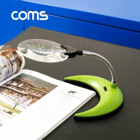 디바이스마트,수공구/전자공구/전동공구 > 전자공구 > 광학기기 > 확대경,Coms,확대경(스탠드형, LED 조명) / 돋보기 / 렌즈 110mm / 2x / 4x / 2LED [OP947],Coms 확대경(스탠드형/ LED 조명) / 돋보기 / 렌즈 110mm / 2x / 4x / 2LED