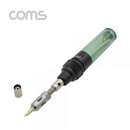 디바이스마트,수공구/전자공구/전동공구 > 전자공구 > 인두기/인두스탠드 > 일반인두,Coms,휴대용 가스 인두기 / 1300℃ / 가스 주입식, 가스토치 팁 제공 [ID755],Coms 휴대용 가스 인두기 / 1300℃ / 가스 주입식/ 가스토치 팁 제공