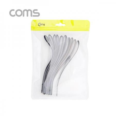 디바이스마트,케이블/전선 > 케이블악세사리/툴 > 케이블타이/레이싱,Coms,벨크로 타이 10pcs (대) / Gray / 케이블타이 / 315mm [ID825],Coms 벨크로 타이 10pcs (대) / Gray / 케이블타이 / 315mm