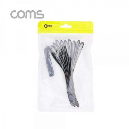 디바이스마트,케이블/전선 > 케이블악세사리/툴 > 케이블타이/레이싱,Coms,벨크로 타이 10pcs (중) / Gray / 케이블타이 / 200mm [ID824],Coms 벨크로 타이 10pcs (중) / Gray / 케이블타이 / 200mm