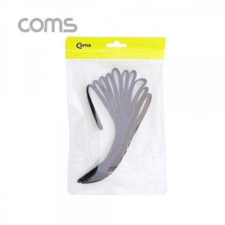 디바이스마트,케이블/전선 > 케이블악세사리/툴 > 케이블타이/레이싱,Coms,벨크로 타이 10pcs (중) / Black / 케이블타이 / 200mm [ID821],Coms 벨크로 타이 10pcs (중) / Black / 케이블타이 / 200mm