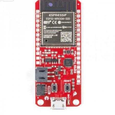 디바이스마트,MCU보드/전자키트 > 통신/네트워크 > 와이파이,SparkFun,SparkFun Thing Plus - ESP32 WROOM [WRL-15663],정전식 터치 센서, 홀 센서, SD 카드 인터페이스, 이더넷, 고속 SPI, UART, I2S 및 I2C에 이르는 다양한 주변기기를 호환하며,내장된 ESP32 WROOM 모듈로 인해 16MB의 플래시 메모리, 520kB의 내장 SRAM, 802.11 BGN WiFi 송수신기 및 듀얼 모드 블루투스 기능, LiPo 배터리를 꽂을 JST 커넥터 등을 갖추고 있습니다