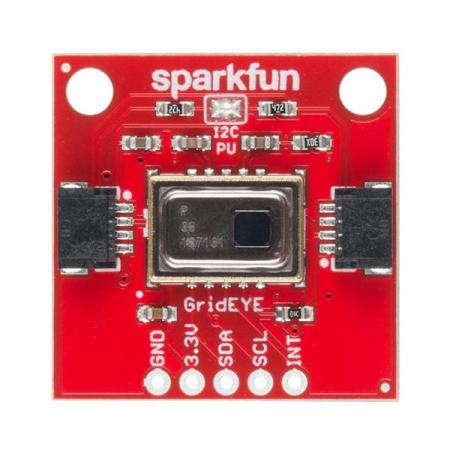 디바이스마트,MCU보드/전자키트 > 카메라/비디오 > 얼굴인식/열화상센서,SparkFun,SparkFun Grid-EYE Infrared Array Breakout - AMG8833 (Qwiic) [SEN-14607],8x8 열화소 배열로, 독립적인 온도 감지가 가능한 64픽셀의 사각 배열을 가지고 약 7m 안에서 신체 열을 탐지 가능하며,초당 10프레임에서 1프레임의 속도를 가지고 있습니다. 0 ° C ~ 80 ° C의 온도 범위에서 ± 2.5 ° C 의 정확도를 제공합니다. 저해상도 적외선 이미지를 보다 쉽게 얻을 수 있도록 모든 통신은 I2C를 통해서만 이루어집니다. ※해당 제품은 3.3V의 전원 입력 전용입니다