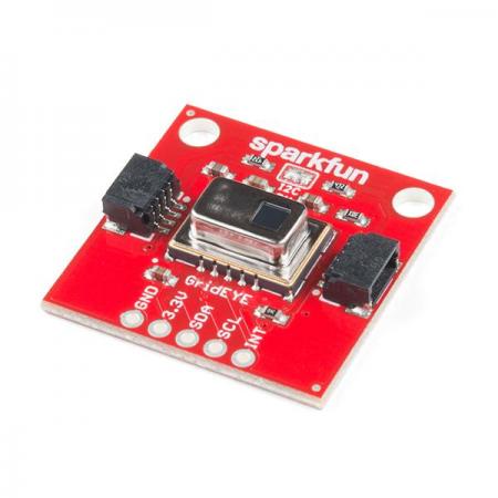 디바이스마트,MCU보드/전자키트 > 카메라/비디오 > 얼굴인식/열화상센서,SparkFun,SparkFun Grid-EYE Infrared Array Breakout - AMG8833 (Qwiic) [SEN-14607],8x8 열화소 배열로, 독립적인 온도 감지가 가능한 64픽셀의 사각 배열을 가지고 약 7m 안에서 신체 열을 탐지 가능하며,초당 10프레임에서 1프레임의 속도를 가지고 있습니다. 0 ° C ~ 80 ° C의 온도 범위에서 ± 2.5 ° C 의 정확도를 제공합니다. 저해상도 적외선 이미지를 보다 쉽게 얻을 수 있도록 모든 통신은 I2C를 통해서만 이루어집니다. ※해당 제품은 3.3V의 전원 입력 전용입니다