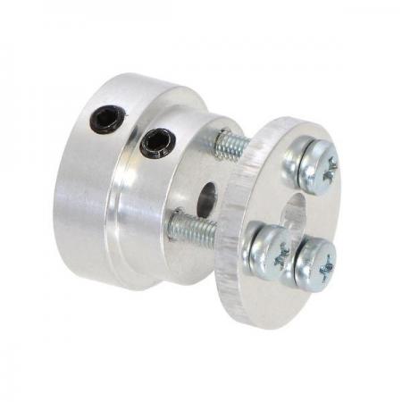 디바이스마트,기계/제어/로봇/모터 > 모터류 > 마운트/브라켓/허브/기어박스,Pololu,Pololu Aluminum Scooter Wheel Adapter for 4mm Shaft #2672,Scooter/Skate Wheel 과 호환되는 4mm 샤프트 마운팅 허브입니다.
