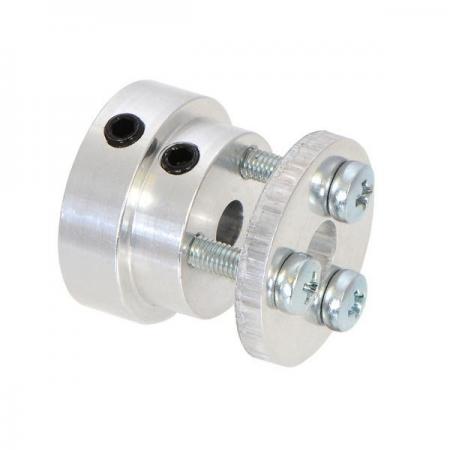 디바이스마트,기계/제어/로봇/모터 > 모터류 > 마운트/브라켓/허브/기어박스,Pololu,Pololu Aluminum Scooter Wheel Adapter for 5mm Shaft #2673,Scooter/Skate Wheel 과 호환되는 5mm 샤프트 마운팅 허브입니다.