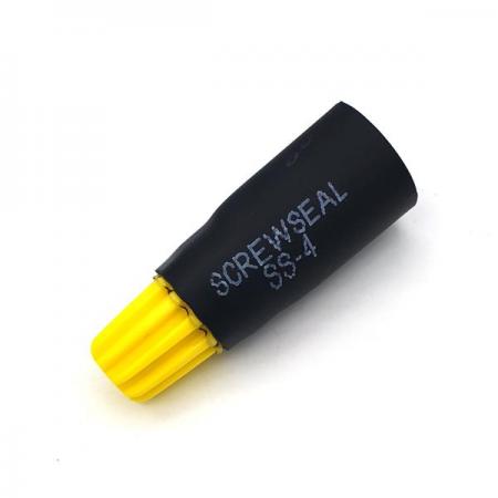디바이스마트,커넥터/PCB > 터미널블럭 > 압착단자/절연단자 > 접속자/단자캡,오리엔스,와이어 커넥터 Screw seal SS-4,RoHS 인증 wire connector 스크류씰 / 난연성(등급) : 접속자(UL 94V-2), 열수축 튜브(VW-1) / 색상 : 노랑 / 사용 온도 : 105℃ / 사용 전압 : 600V / 방수방진 등급 : IP67(2선), IP65(3선 이상)