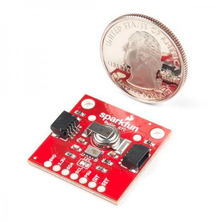 디바이스마트,MCU보드/전자키트 > 버튼/스위치/제어/RTC > RTC/타이머,SparkFun,SparkFun Real Time Clock Module - RV-1805 (Qwiic) [BOB-14558],이 모듈에 사용되는 RV-1805 칩셋에는 2개의 저전력 RC 기반 내부 오실레이터를 가지고 있으며, 튜닝 포크 크리스탈을 이용하여 자동으로 두 오실레이터 사이를 이동하며 몇 분마다 RC 오실레이터를 교정함으로, 매우 정확한 날짜와 시간을 유지할 수 있으며 오차는 1년에 ±3분입니다.