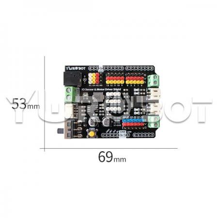 디바이스마트,오픈소스/코딩교육 > 아두이노 > 아두이노 모터/드라이버모듈,YwRobot,아두이노 스마트카용 Motor Driver Shield [ARD090918],arduino 모터드라이버 쉴드 / 창의력 향상에 최적화된 제품 / 입력 전압 : 6V ~ 9V / 출력 전압 : 3.3V / 5V / 사이즈 : 53mm X 69mm
