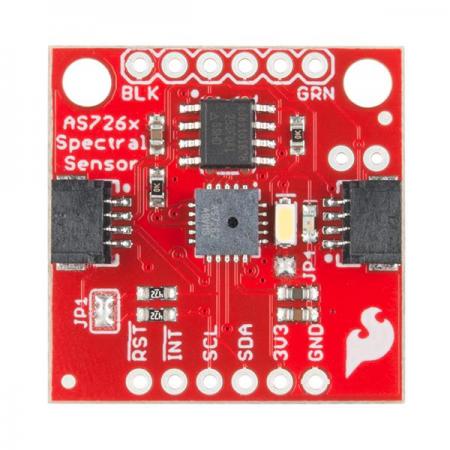 디바이스마트,MCU보드/전자키트 > 센서모듈 > 빛/조도/컬러/UV > 컬러/UV센서,SparkFun,SparkFun Spectral Sensor Breakout - AS7262 Visible (Qwiic) [SEN-14347],AS7262 분광기는  450, 500, 550, 570, 600 및 650nm의 가시 광선 범위의 파장을 검출하며 다른 물질들이 다른 빛의 파장들을 어떻게 흡수하고 반사하는지를 측정하고 특징짓기 쉽게 해줍니다.