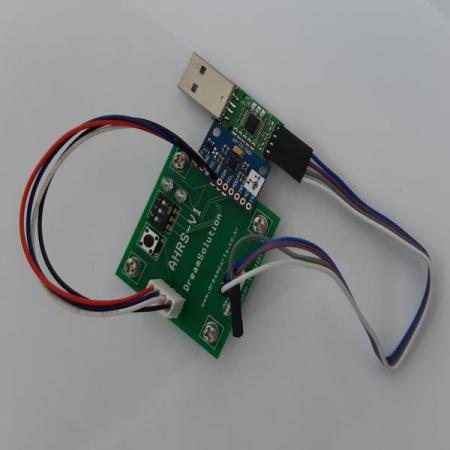 디바이스마트,MCU보드/전자키트 > 센서모듈 > IMU/AHRS(9축 이상),드림솔루션,자세센서 AHRS-V1,아우이노를 이용하여 서보모터 제어가능 / 9축 IMU(3축 가속도, 3축 자이로, 3축 지자기) 센서를 퓨전하여 자세와 방위각을 출력하는 보드