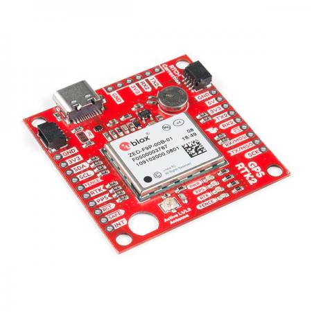 디바이스마트,MCU보드/전자키트 > 통신/네트워크 > GNSS/GPS,SparkFun,SparkFun GPS-RTK2 Board - ZED-F9P (Qwiic) [GPS-15136],3차원 정확도가 가능한 RTK를 포함한 고정밀 GNSS 및 GPS 프로젝트를 위한 최고급 모듈 입니다. Weight: 6.8g / Dimensions: 43.5mm x 43.2mm