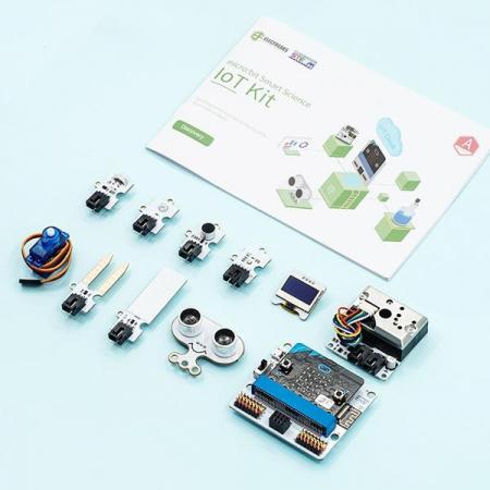 디바이스마트,오픈소스/코딩교육 > Micro:Bit > 마이크로비트 교육용키트,ELECFREAKS,micro:bit smart science IoT kit (without micro:bit) [EF08203],초음파센서, 먼지 센서 ,광 센서 ,수위 센서등 여러가지 센서를 호환하는 loT : Bit 보드를 기반으로 구성되었으며,RTC 타이밍 ,WIFI 모듈을 포함한 키트입니다. 보다 안정적이고 정확게 분석된 데이터를 클라우드로 전송할 수 있습니다. ※ 마이크로 비트 미포함