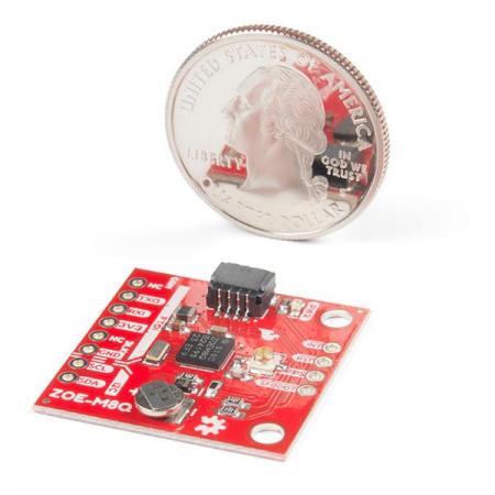 디바이스마트,MCU보드/전자키트 > 통신/네트워크 > GNSS/GPS > 일반용 GPS 모듈,SparkFun,SparkFun GPS Breakout - ZOE-M8Q (Qwiic) [GPS-15193],보드 속도, 업데이트 속도, 지오 펜싱, 스푸핑 감지, 외부 인터럽트, SBAS / D-GPS 등 다양한 기능을 구성 할 수 있습니다. 또한 ,72 채널 GNSS 수신기로, GPS, GLONASS, Galileo 및 BeiDou 위성항법 시스템을 신호를 수신 할 수 있는 인상적인 구성 옵션을 갖춘 고품질의 GPS 보드입니다.
